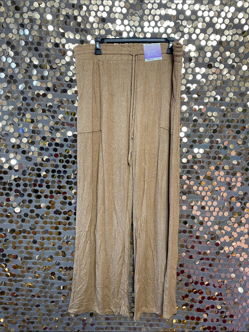 stars above Brown Wide-Leg Pant #1601